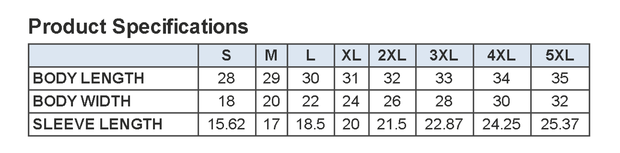 Dryblend Size Chart – EAGLES NEST